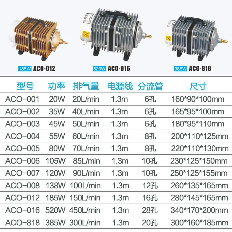 Fish tank pond aquaculture aeration pump direct