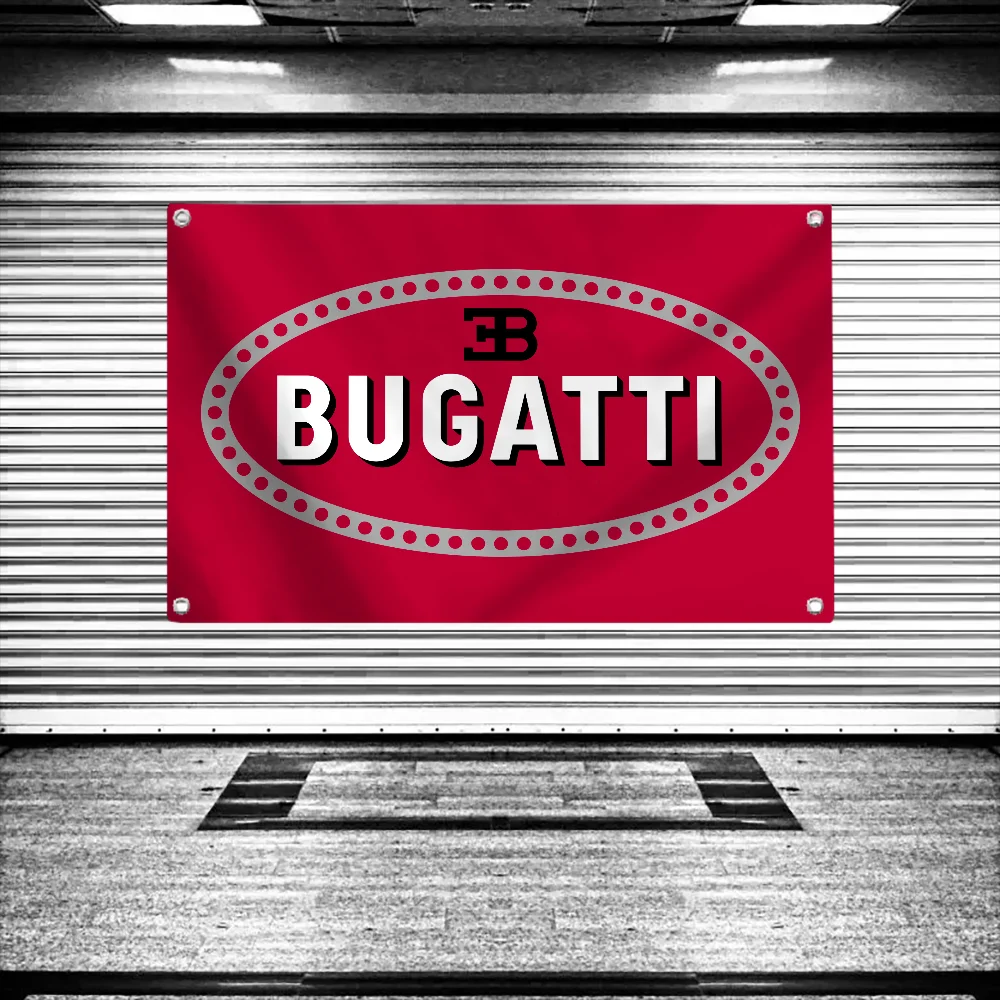 Bugatti Garage Flag Flag Pride Flag Flag to Hang Flags Garage Decoration Deco Garage Outdoor Decor Room Aesthetic Decorations