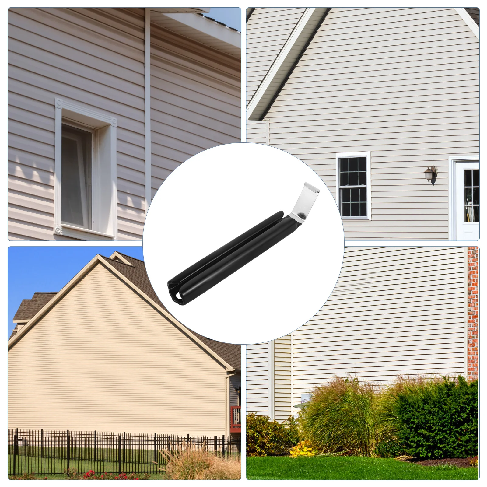 

Steel Vinyl Siding Removal Tool for House Installation Black Stainless Steel Efficient Solution Avoid Damage