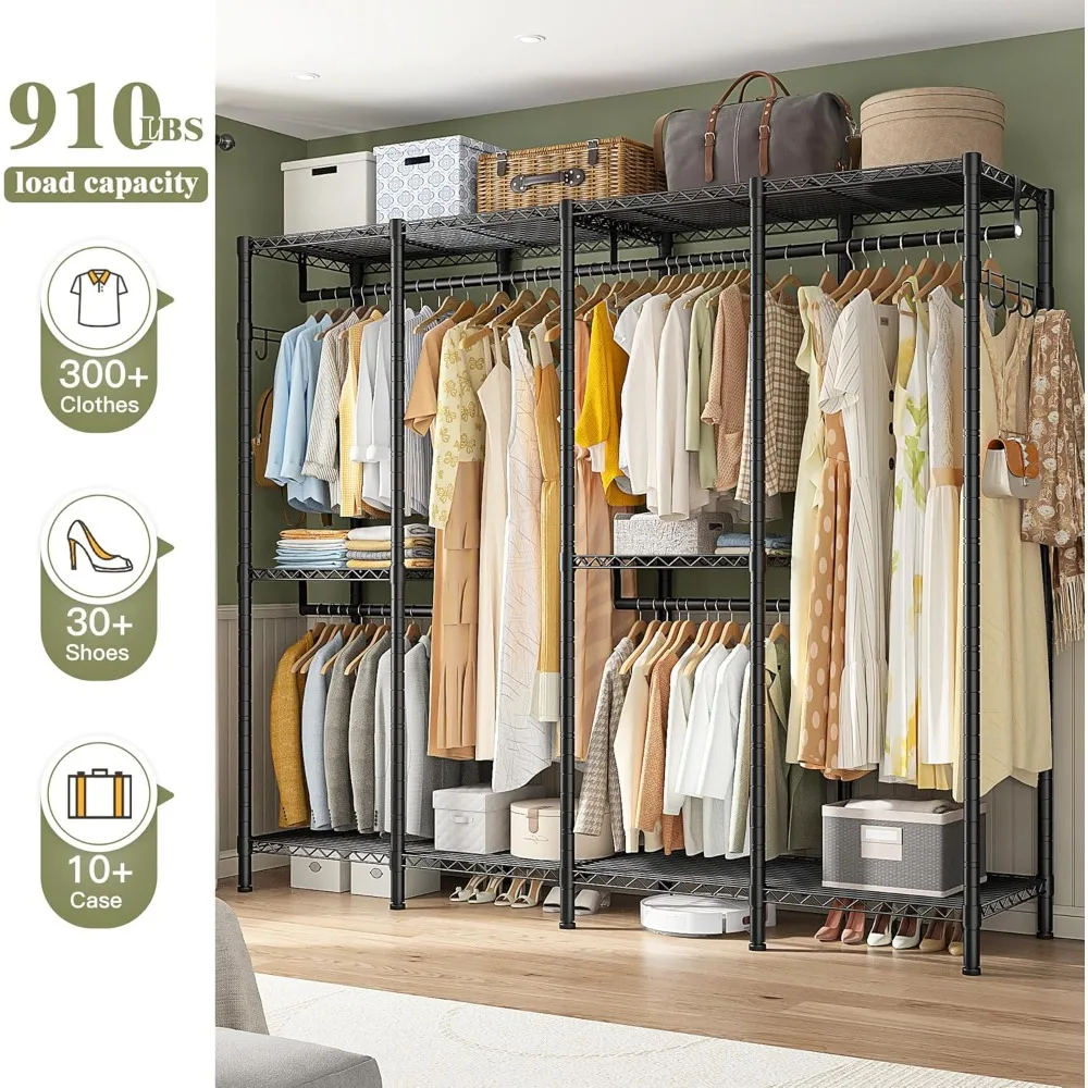 

Clothes Rack, Clothing Rack Heavy Duty Clothing Racks for Hanging , Metal Garment Rack Heavy Duty Clothes Rack Freestanding