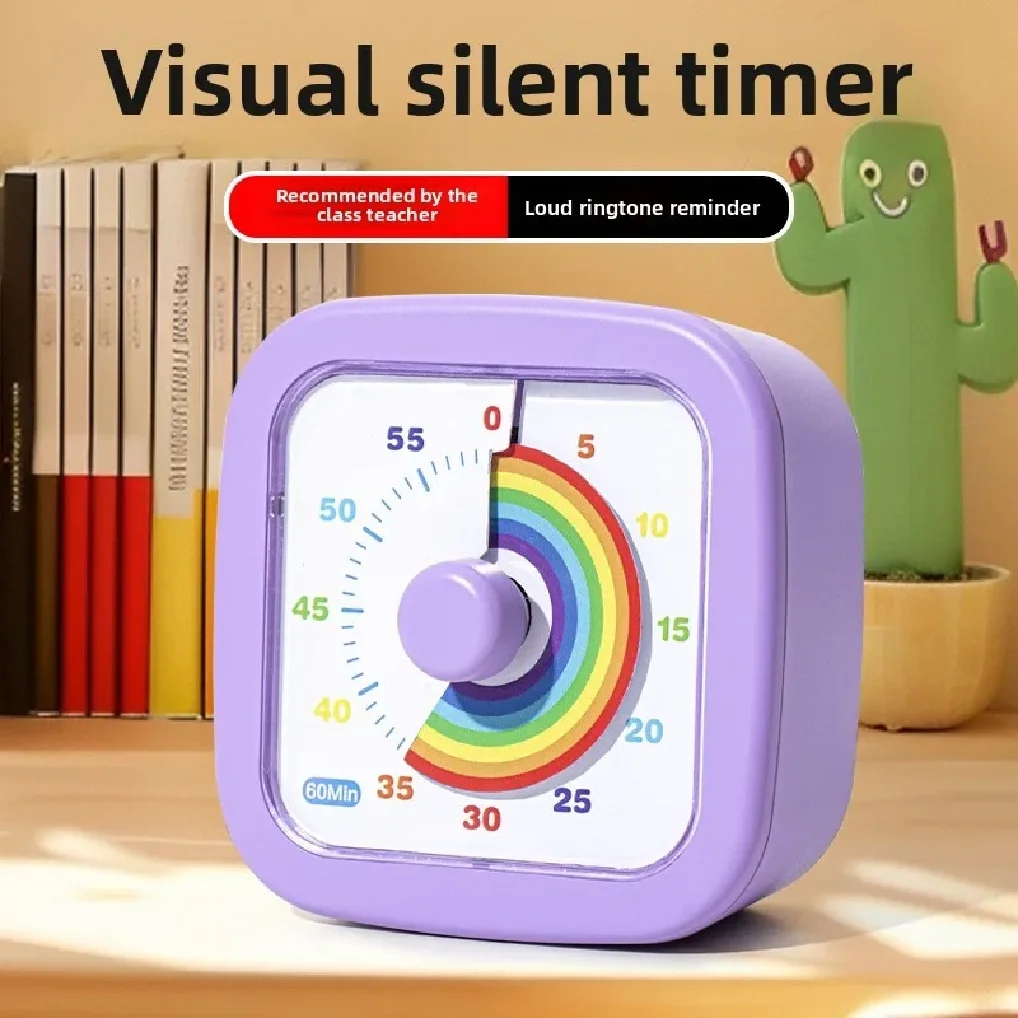 Timer Visual Escolar para Crianças Yunbaoit com Luz Noturna, Acessórios de Cozinha, Cronômetro Digital, Pomodoro