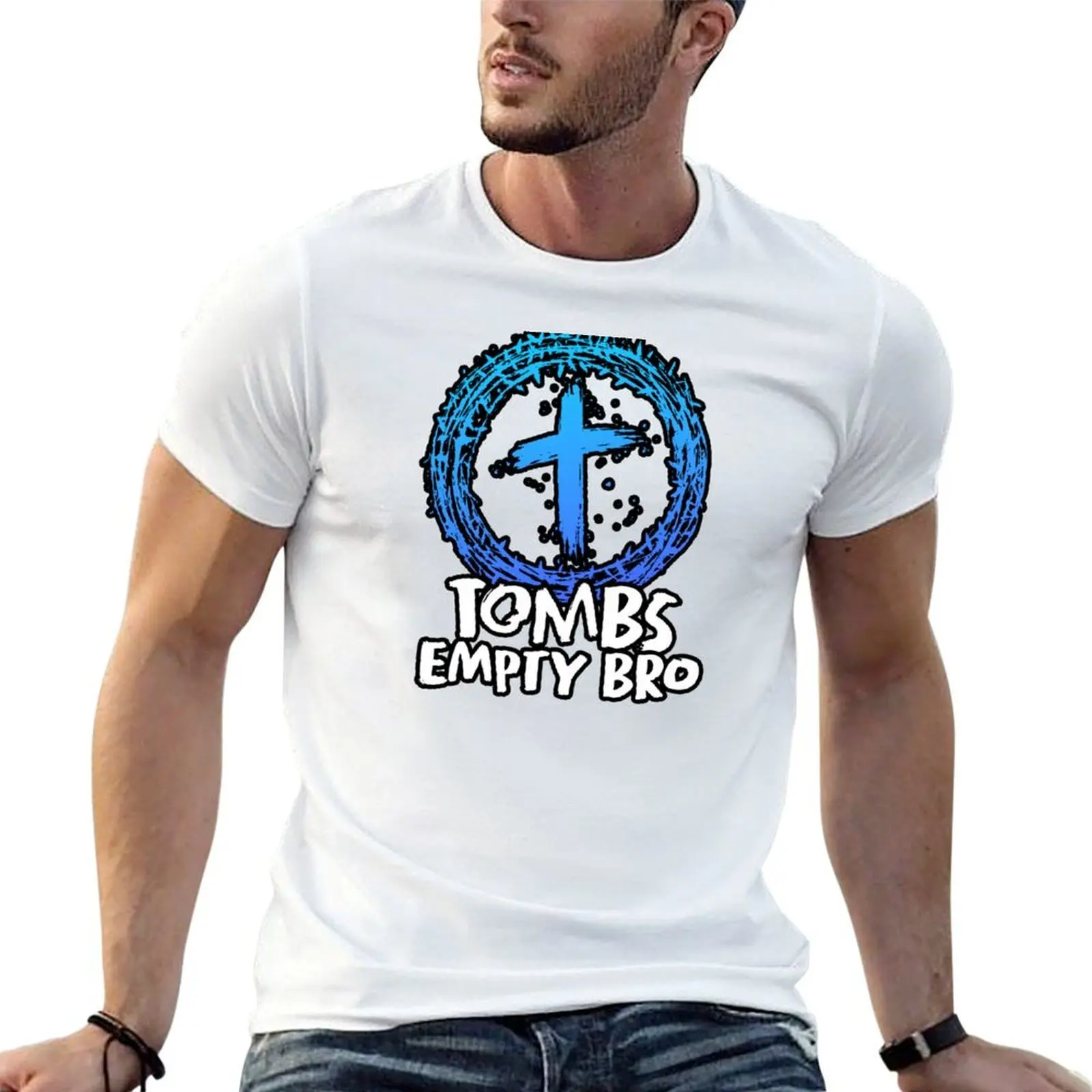 Tombs Empty Bro Blue T-Shirt rapper graphic tees cute tops funny t shirts men