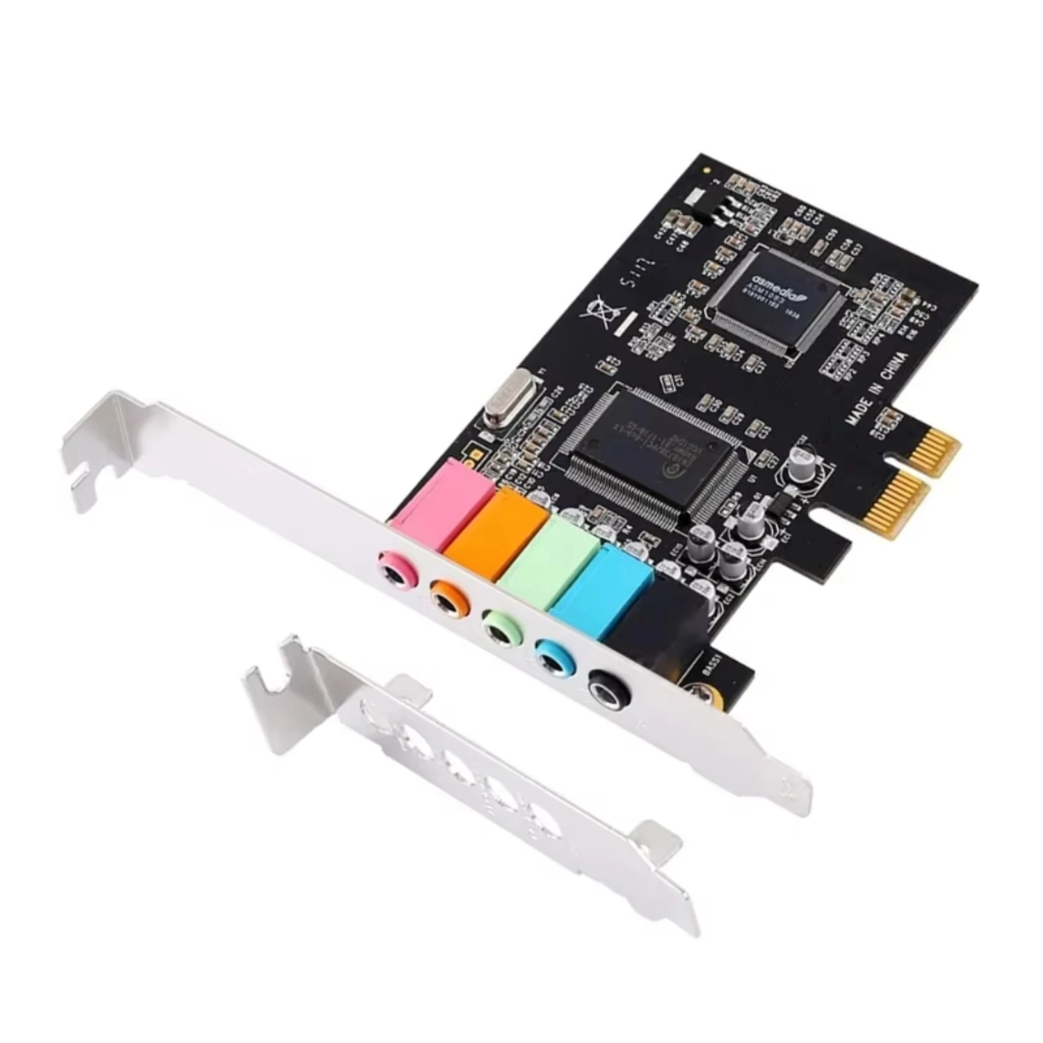 K1KF PCIE Sound Card 6-channel Sound Card CMI8738 Chip Pci-e 5.1 Stereo Effect Card 32/64 Bit   7 8