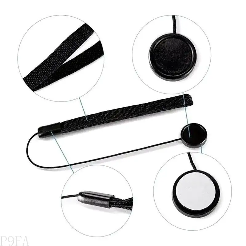 

P9FA Pack of 5pcs Lens Cover Keeper Lost-resistant Lens Protections Lanyard Strap Prevent Lens Guard From Losing