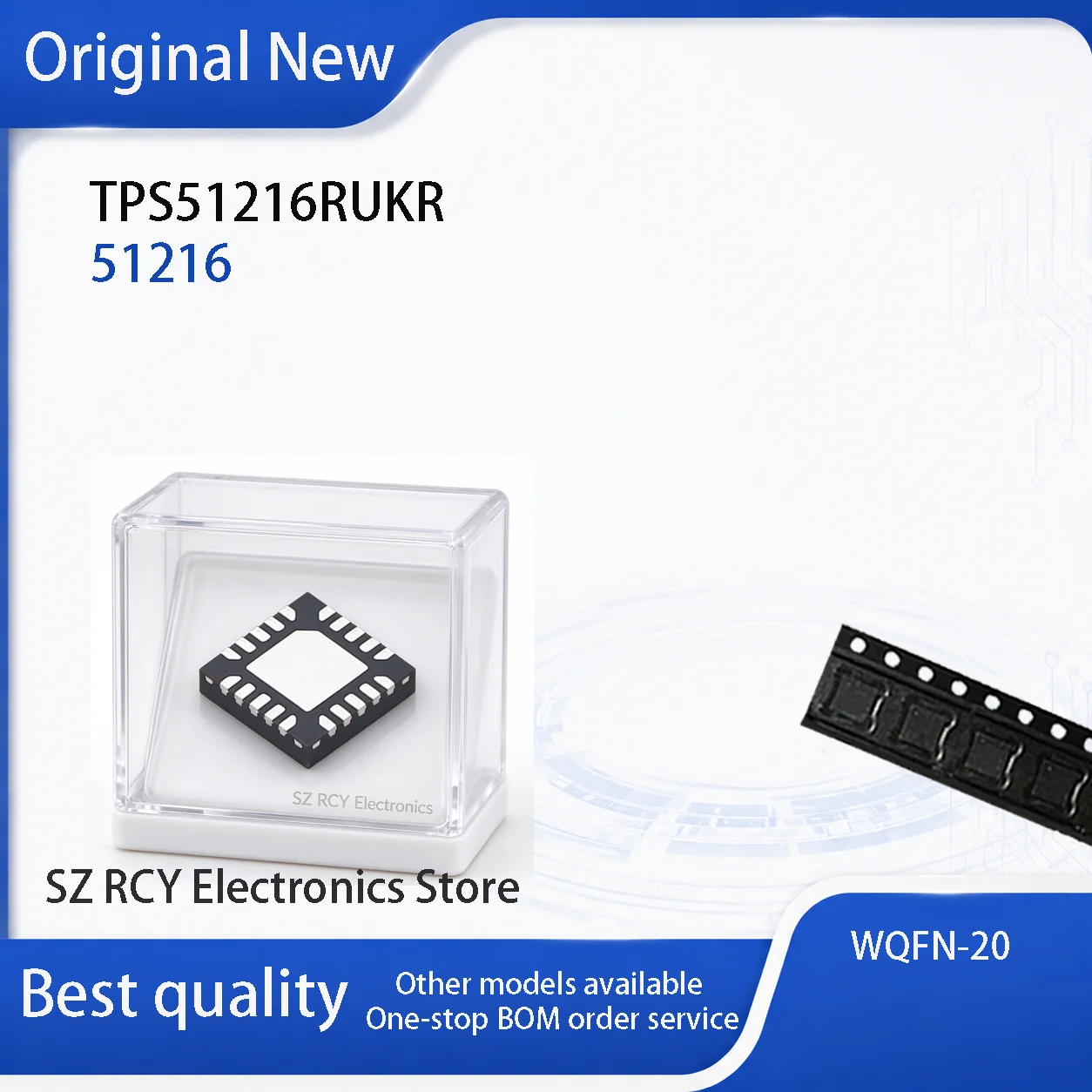 NEW (5-50 PCS) TPS51216RUKR TPS51216 Top Mark 51216 WQFN-20 IC Chip