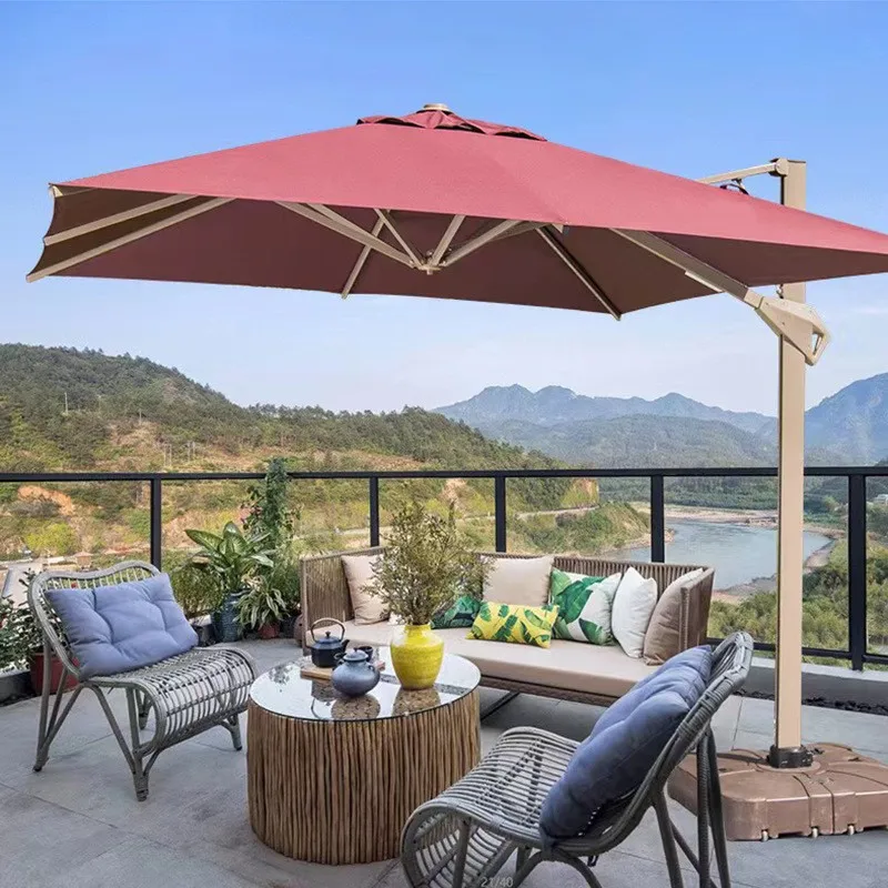 Three-second Quick-opening Hydraulic Outdoor Courtyard Outdoor Terrace Garden Parasol Rooftop