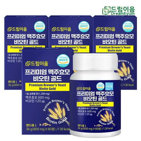 드림이음 프리미엄 독일 맥주효모 비오틴 골드 정 4개월분