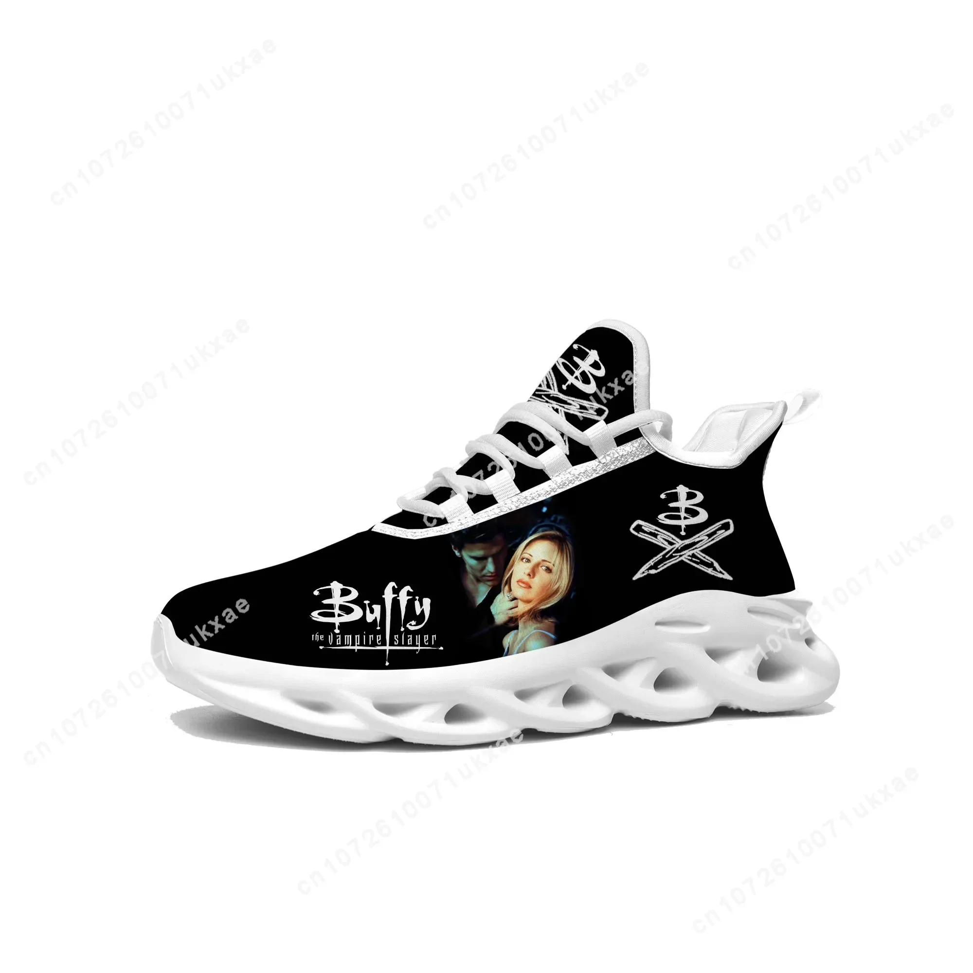 Buffy the Vampire Slayer Flats Sneakers Mens Womens Sports Shoes Sarah Michelle Gellar Sneaker Lace Up Mesh Footwear custom Shoe