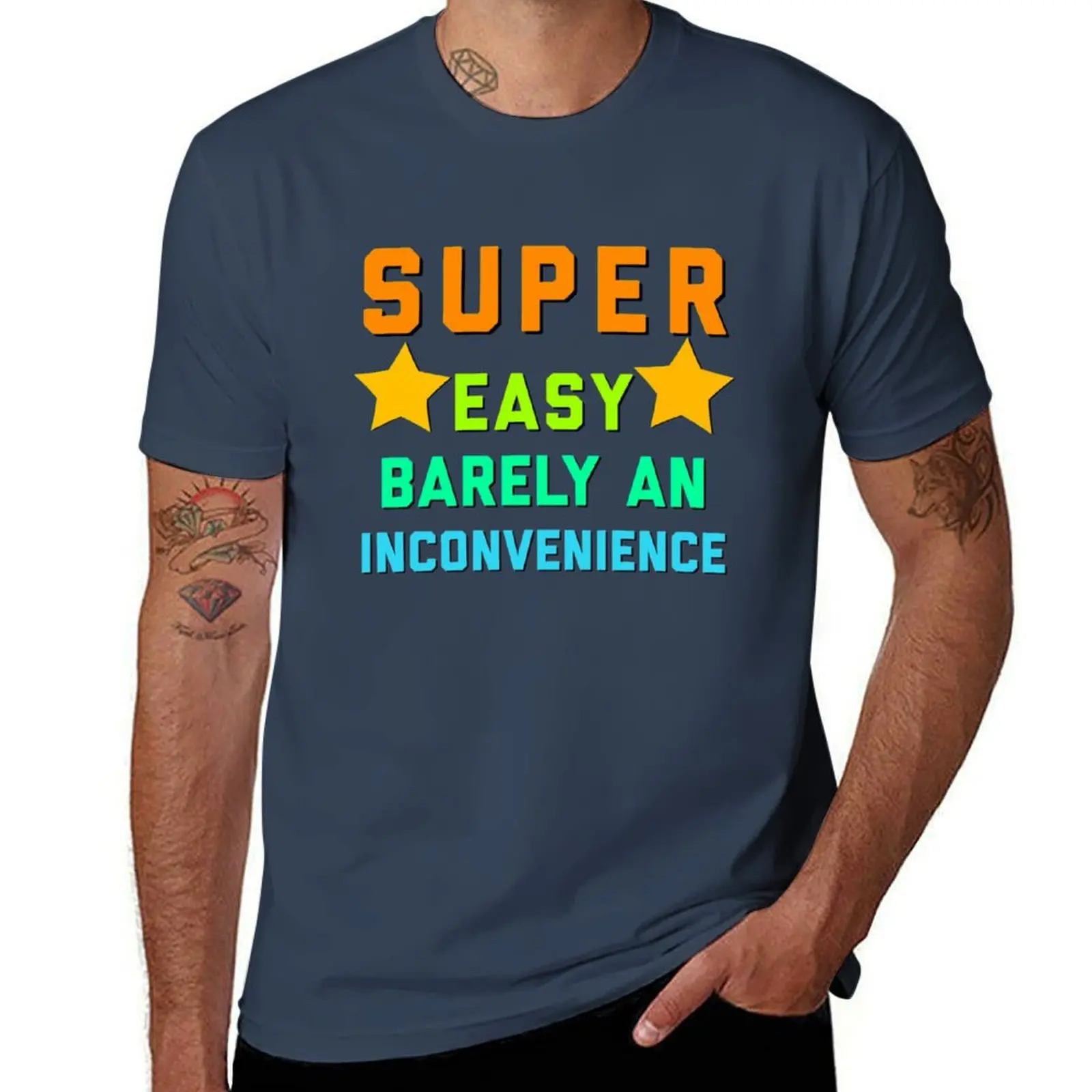Camiseta con Estampado Gráfico Casual, Frases Divertidas, Regalo Original para Mamá, Idea de Regalo para Aniversario, Súper Fácil, Prácticamente una Incomodidad, Camiseta con Estampado Gráfico Casual