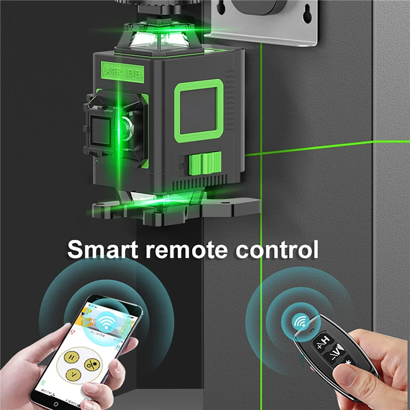

3D/4D Mini Laser Level Green Beam Automatic Leveling Laser Infrared Level Horizontal Vertical Cross Line Wall-mounted Instrument