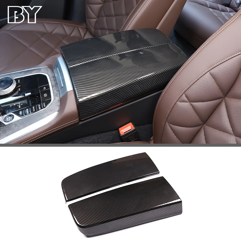 

Car Styling Center Console Tidying Armrest Box Panel Trim Cover Sticker For BMW X5 G05 X6 G06 2019-2022 Auto Accessories