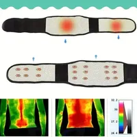 Adjustable Tourmaline Self-heating Magnetic Therapy Waist Belt Lumbar Support Back Waist Support Brace Double Banded Aja Lumbar