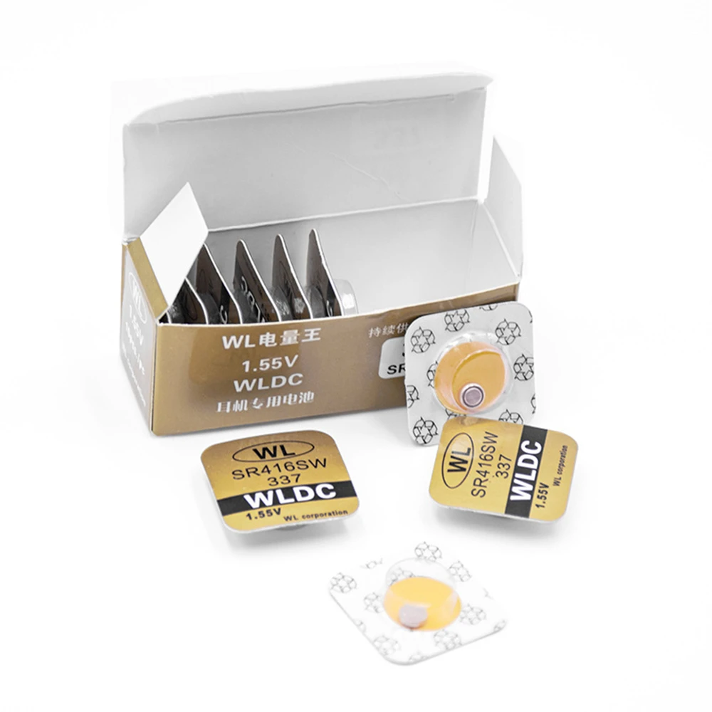 الأصلي 2-50 قطعة 337 بطارية sr416sw بطاريات خلية زر 1.55 فولت بطارية تعبئة فردية لساعة سماعة أذن لاسلكية صغيرة #3