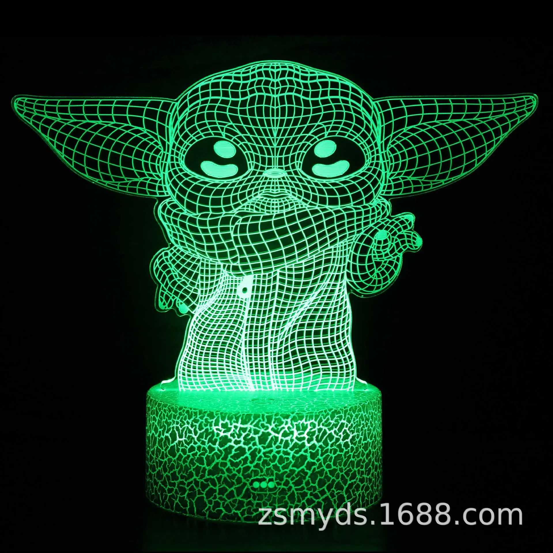 Star Wars Master Yoda Darth Vader Lamp Anime Figure Touch Illusion Night Light Polychrome USB LED Desktop Decor Hot Toys Figures