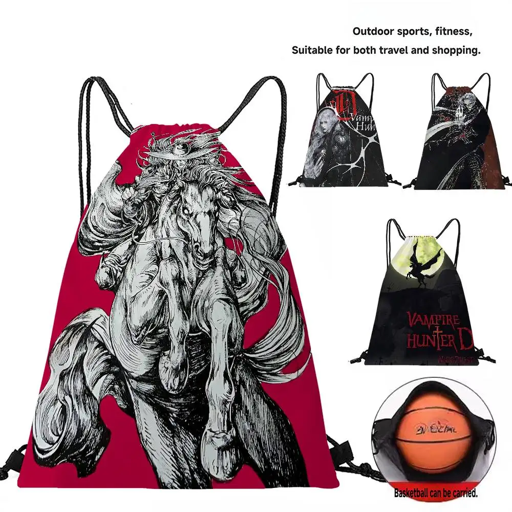 مصاص دماء هنتر D الكلاسيكية انمي ياباني ريترو الرباط على ظهره الرياضة حقيبة قاعة رياضة للنساء الرجال حقيبة تسوق ، شخصية #3