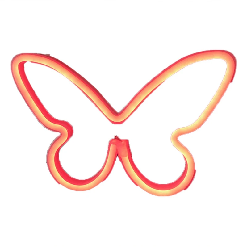 

New LED Neon Lights Butterfly Shape Neon Sign Decoration Wall Lamp For Lovers Gift Wedding Party Decor Night Lights