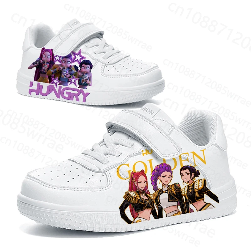 

Лидер продаж, детская обувь KPop Demon Hunters для мальчиков и девочек, однотонная прочная дорожная обувь с 3D принтом на подошве, рождественский подарок