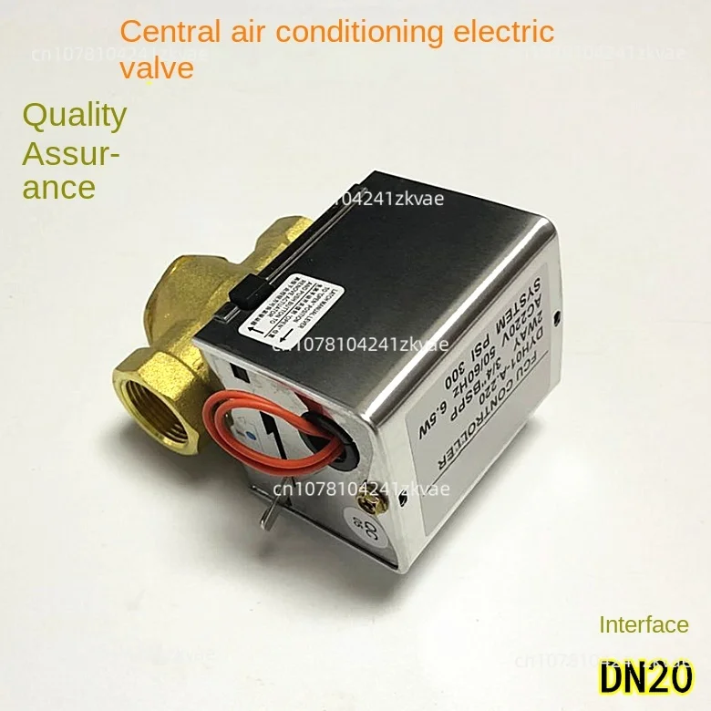 Air Conditioning Electric Valve Actuator Two-Way Adjustable Solenoid Valve DN20/6 Points Fan Coil Electric Two-Way Valve