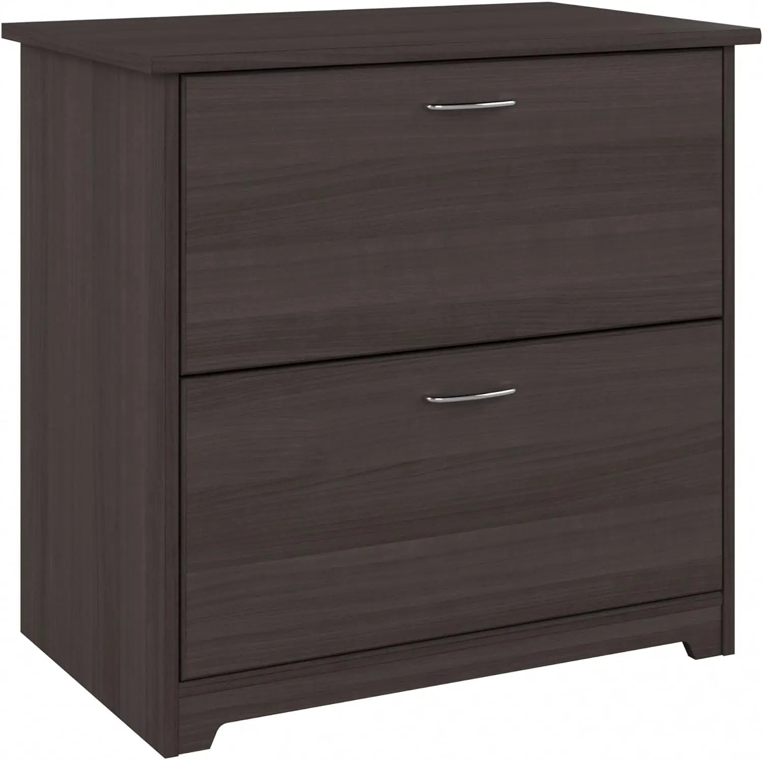 2 Drawer Lateral File Cabinet in Heather Gray Home Office Chest for Letter Legal and A4-size Document Storage