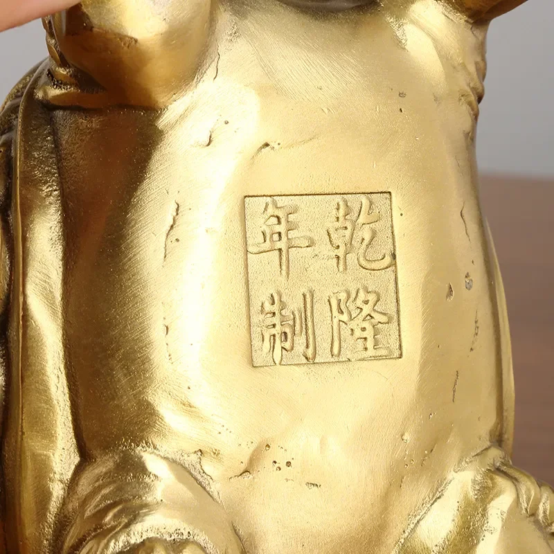 Brass Turtle Ornament Money Turtle Golden Crafts Office Living Room Ornament Copper