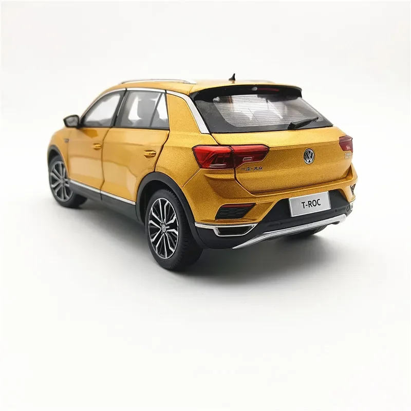 다이캐스트 1:18 체중계 FAW-Volkswagen T-ROC 2018 합금 SUV 도시 오프로드 차량 모델, 수집용 장난감 선물 기념품 전시