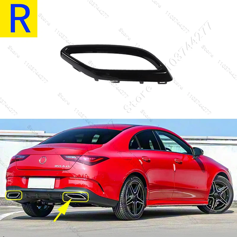 Für 2019–2025 C118 Mercedes Benz CLA180 CLA200 CLA220 CLA250 CLA180d Auspuffspitzenabdeckung Zierleisten 1184920100 1184920200 – Detail 8