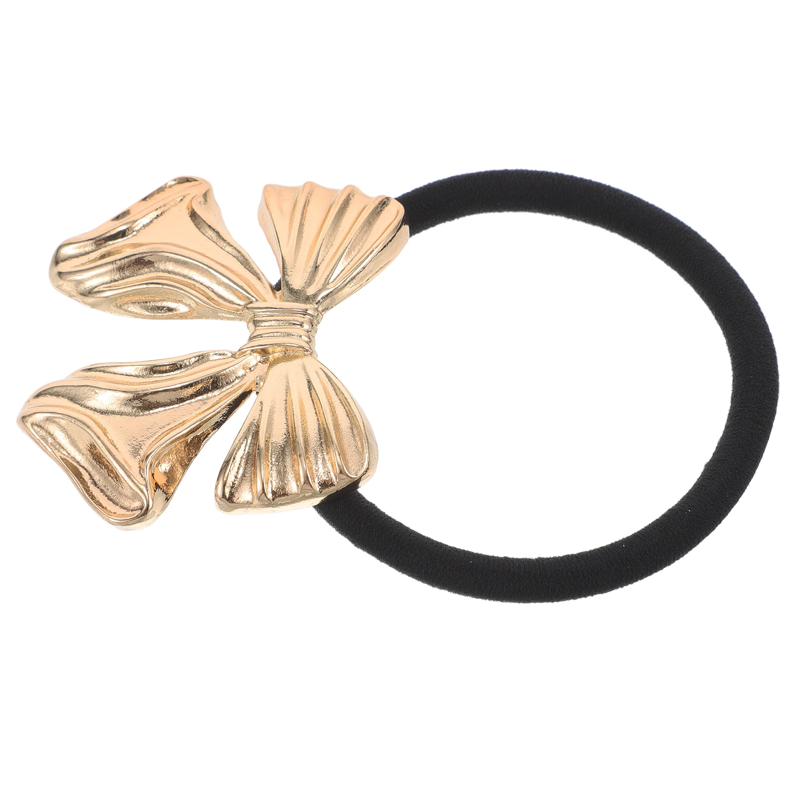 

Elastic Hair Tool Ponytail Holders Fine Accessories Girls Fashionable Alloy Bowknot Comfortable Versatile Soft Anti