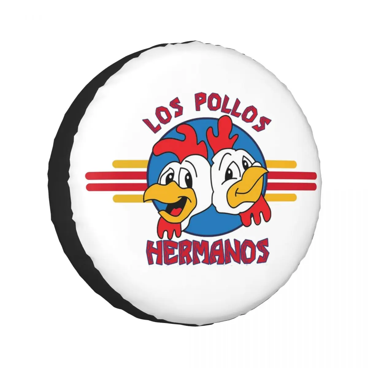 

Изготовленный на заказ чехол для запасного колеса Los Pollos Hermanos для автомобиля 4x4, защитные чехлы для колес 14 дюймов, 15 дюймов, 16 дюймов, 17 дюймов