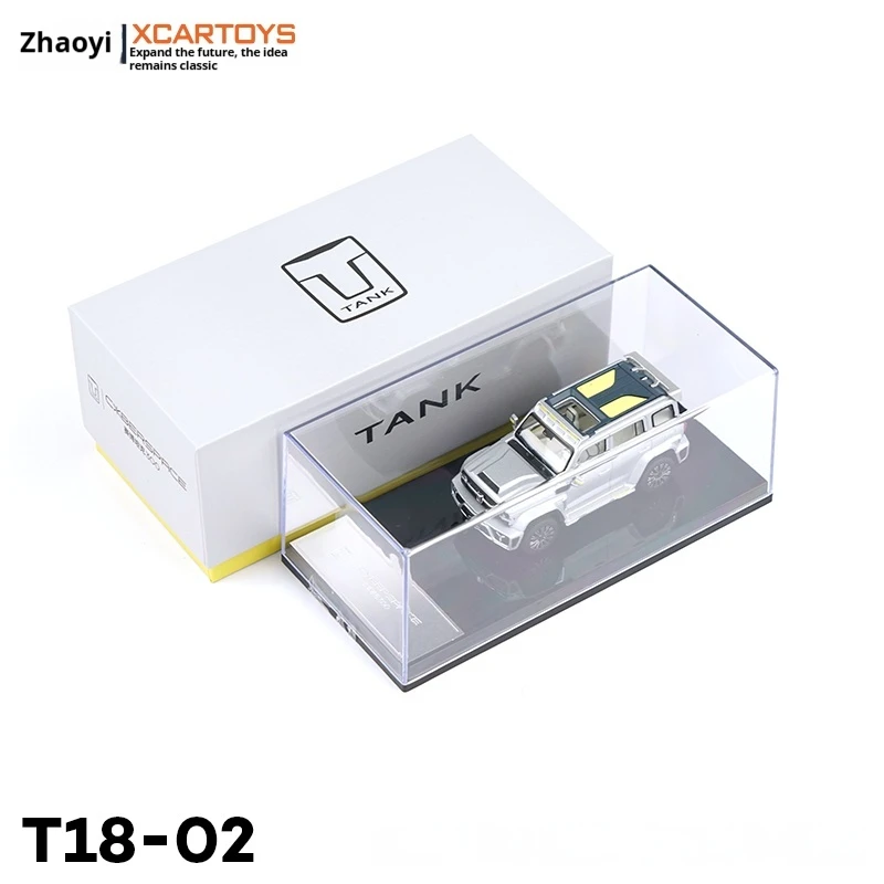 Tuoyi Xcartoys 1:64 لعبة سيارة مصنوعة من خليط معدني نموذج سوبر بيئة سيارة سايبر تانك 300 هدية تزيين سطح المكتب #2