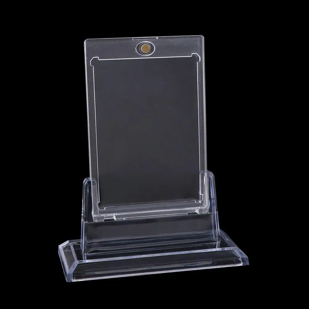 

35PT Magnetic Card Holder Hard Plastic Acrylic Sports Star Cards Case UV Prevention Clear Cards Protectors Yugioh