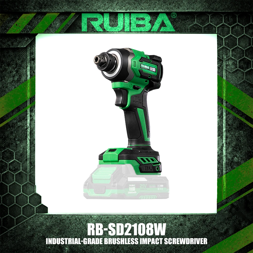 RUIBA RB-SD2108W Industrial-Grade Brushless Impact Screwdriver Electric Drill Power Tools