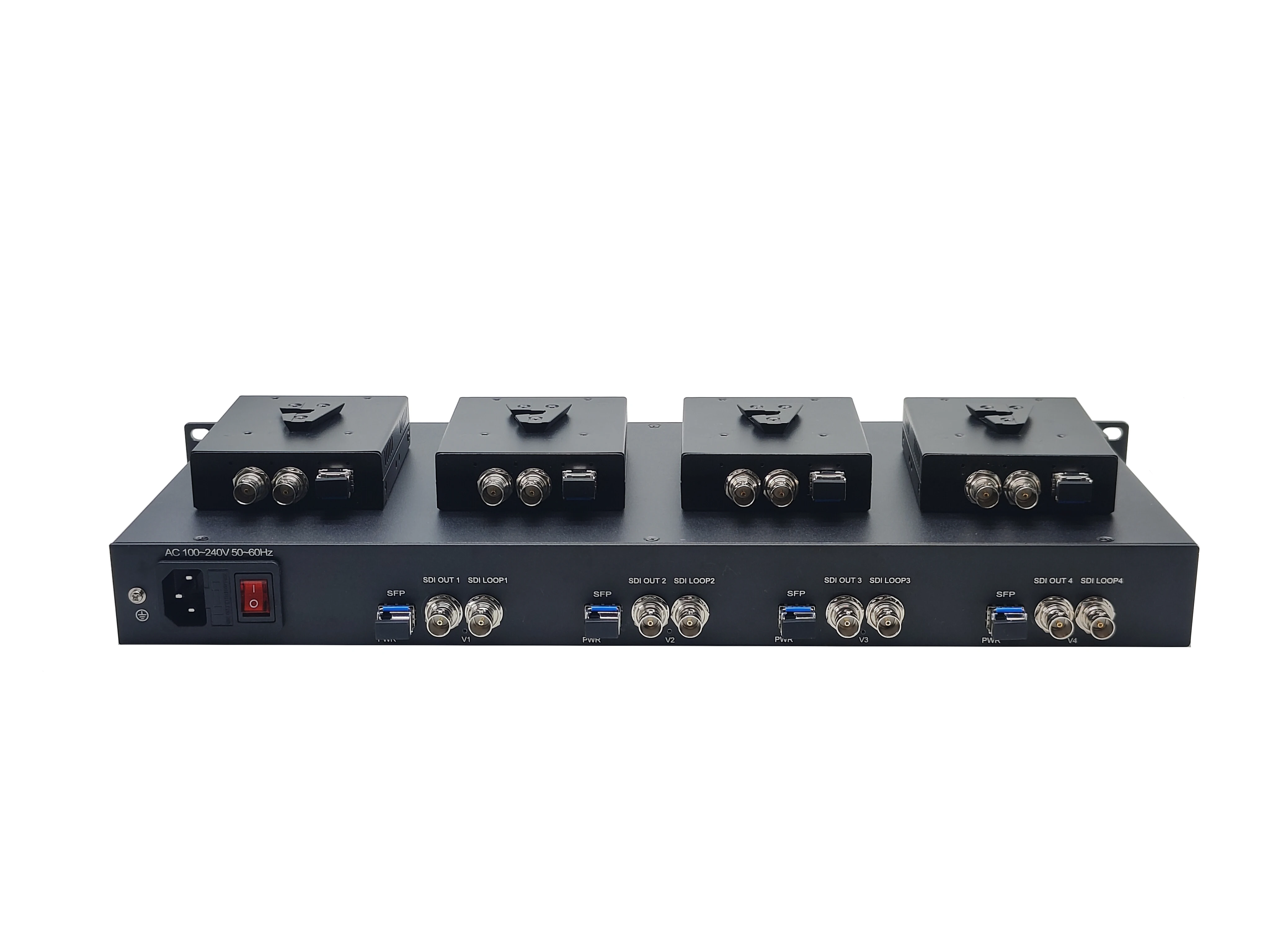 HO-LINK 4 Transmitter 3G-SDI EFP Fiber Optic Transceivers 1/4 Hot Shoe Screw One CCU (Base Station) 1310nm Wavelength 20KM