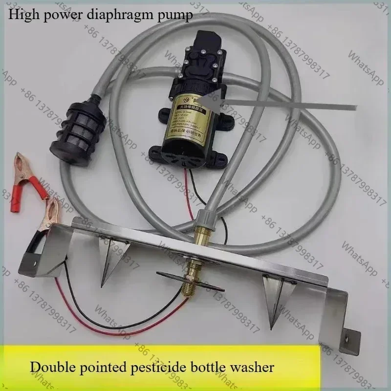 Stainless Steel High Pressure Washer Bottle Rinsing Plant Pesticide Protection Single Double Pump Opener for Home Garden