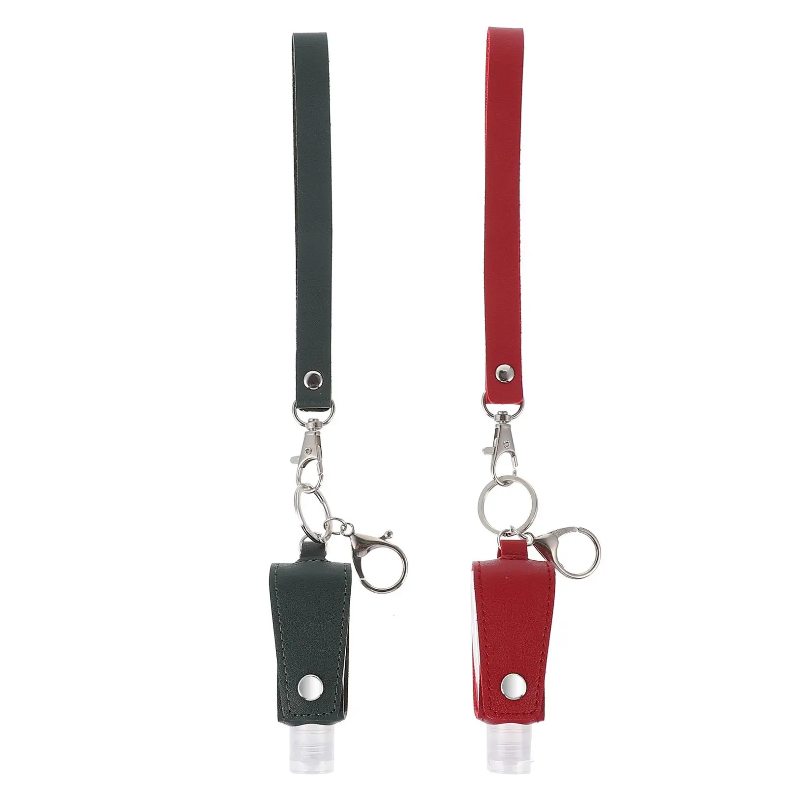 

2Pcs Keychain Bottle Portable Plastic Travel Bottles Empty Hand Refillable Subpackaging Durable Outdoor