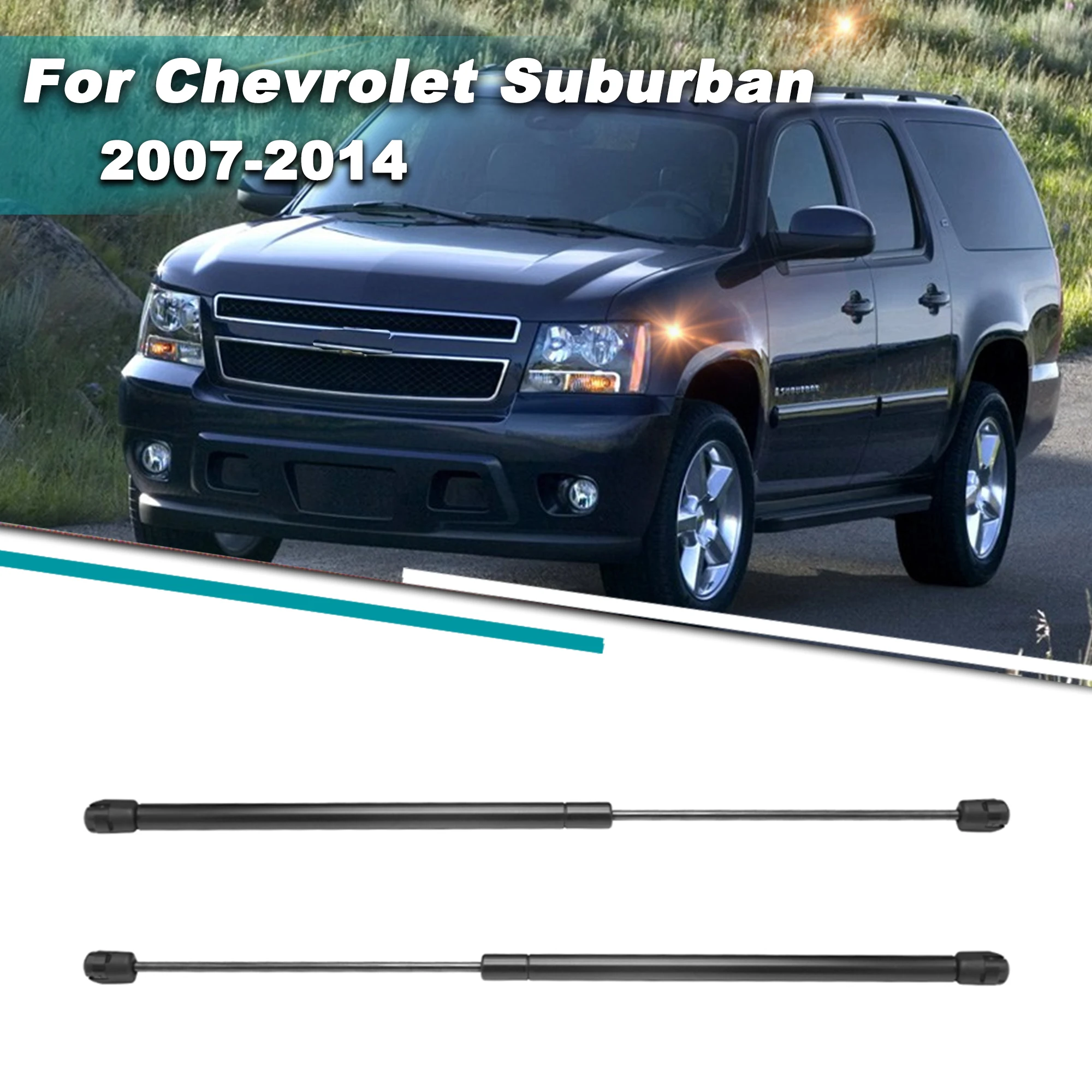 

2pcs/set Car Rear Window Lift Support Gas Struts For Chevrolet Suburban 1500 2500 2007-2009 2010 2011 2012 2013 2014 Accessories