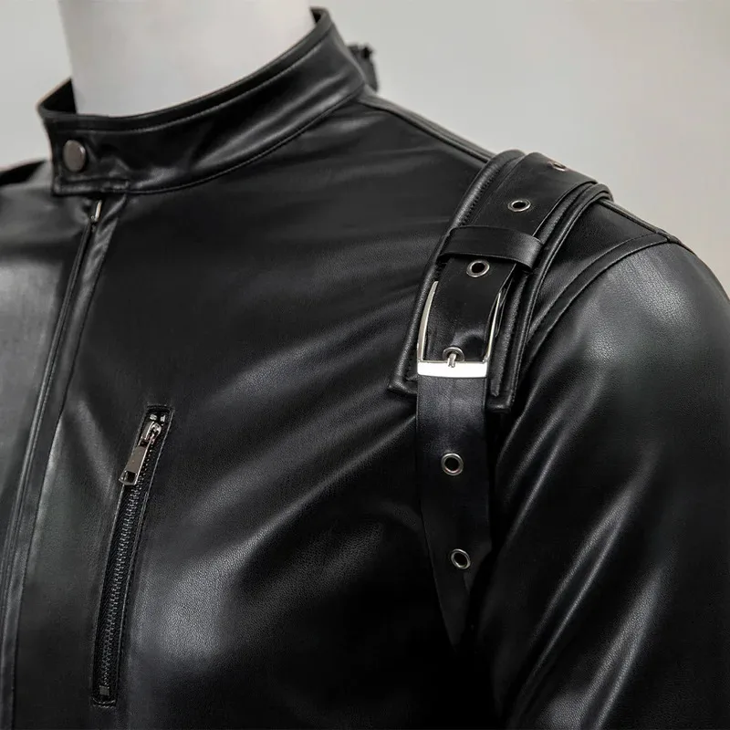 Bucky Barnes Cosplay Lupo bianco Inverno Soldato in pelle nera Costume cosplay Set completo e articoli individuali venduti Dimensioni personalizzate