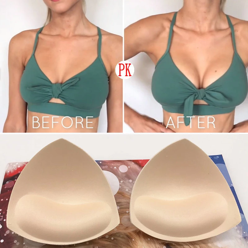 Donna rinforzatori del torace reggiseno inserto in schiuma pettorale accessori intimo spugna seno Push Up reggiseni imbottitura strumenti intimo