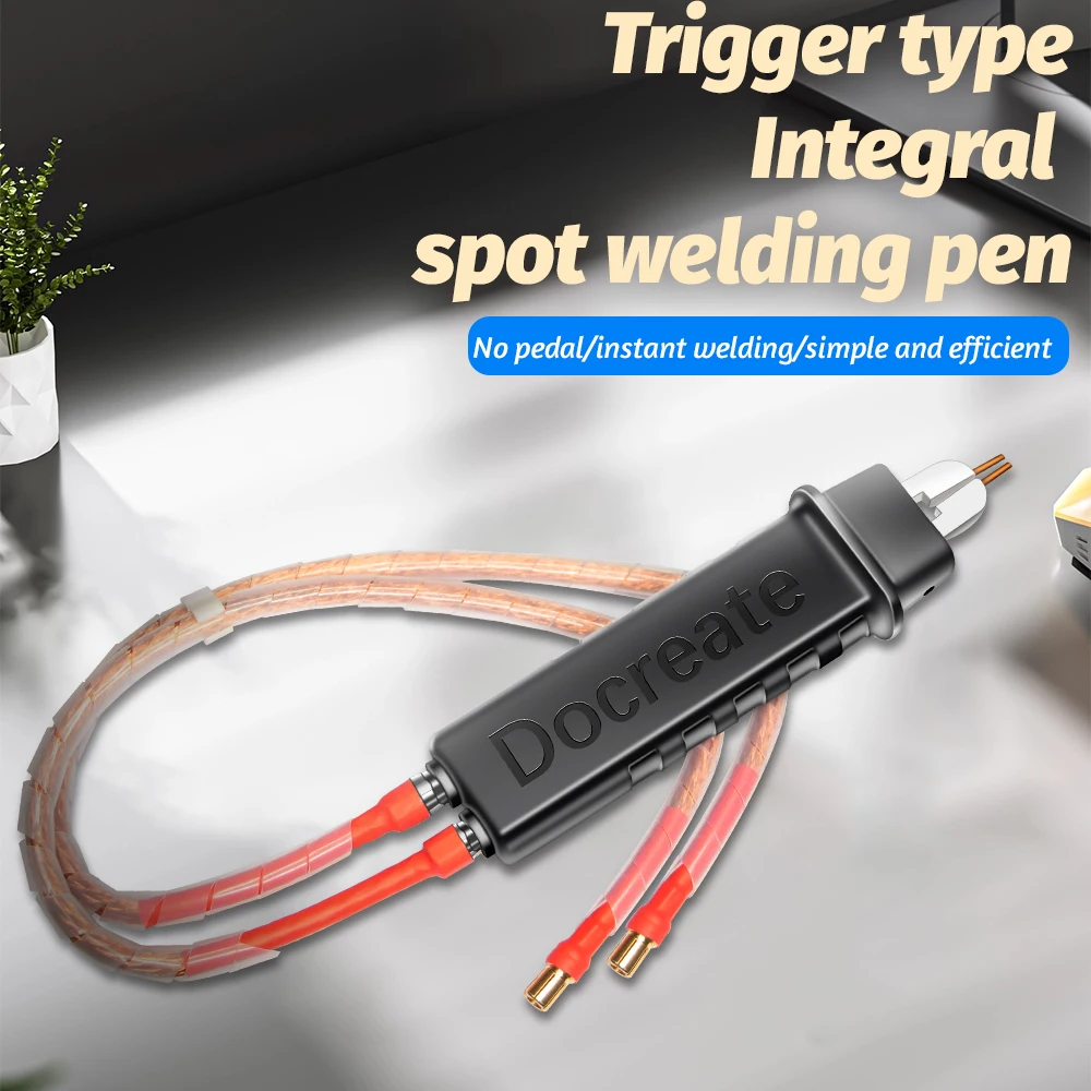 Spot Welding Pen Integrated Hand-held with Automatic Trigger for 18650 Battery Trigger Weld Mini Spot Weld Pen Tool