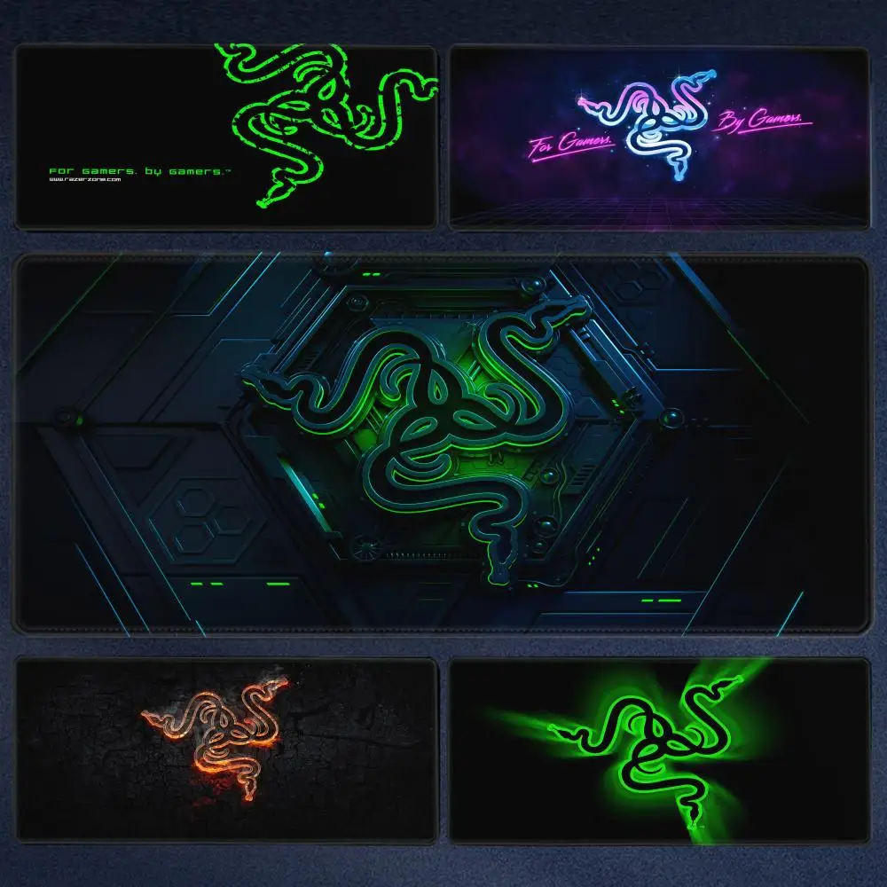 

Black Razer Mouse Pad Desk Mouse Pad Cute HD Desk Pad Extended Gaming Keyboard Mats Large 100x50cm XXL Gamer Mousepad