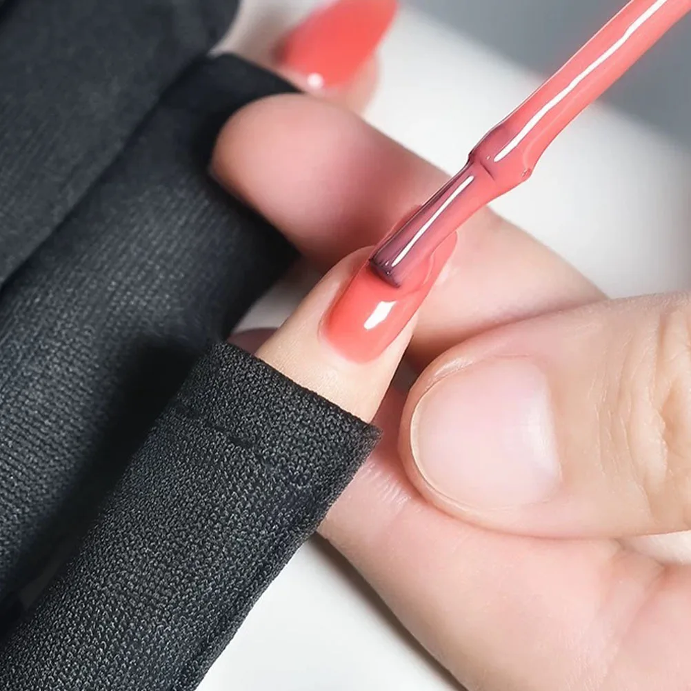 2 أزواج قفازات للتقليم بدون أصابع من الأشعة فوق البنفسجية يغطي لينة الجلد واقية ملابس اليد مناسبة لمجفف الأظافر