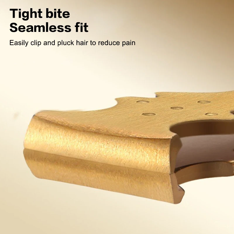 Strumento per barba piatta in acciaio inossidabile Spiumatura sopracciglio Depilazione incarnita Clip per sopracciglia Pinzette Trucco viso Applicazione palpebra