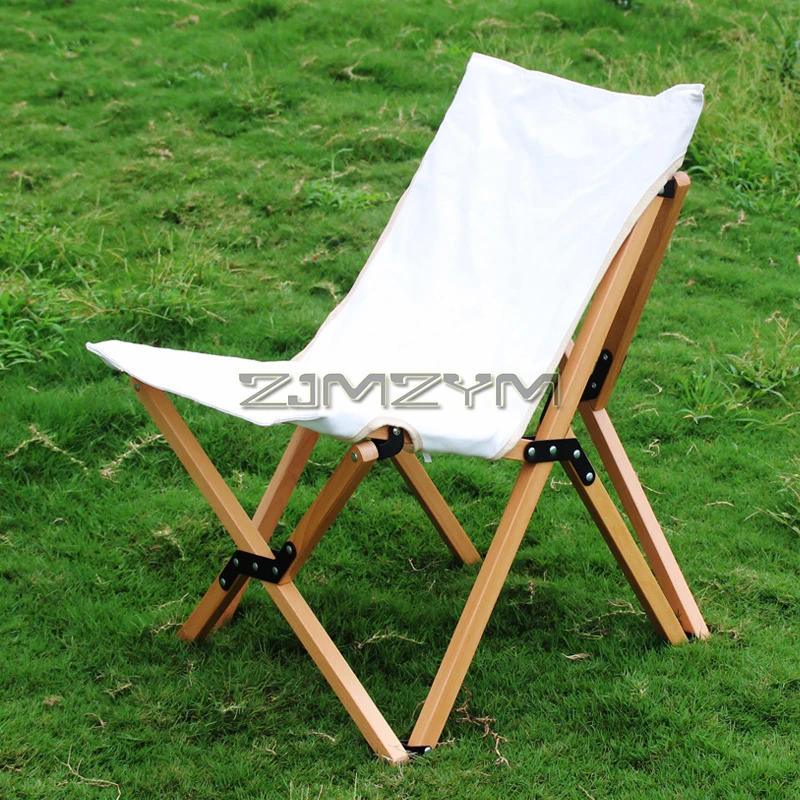 Outdoor Camping Butterfly Chair, Folding Beach Chair with Carry Bag, Portable Reclining Chair for Camping, Picnic, Beach