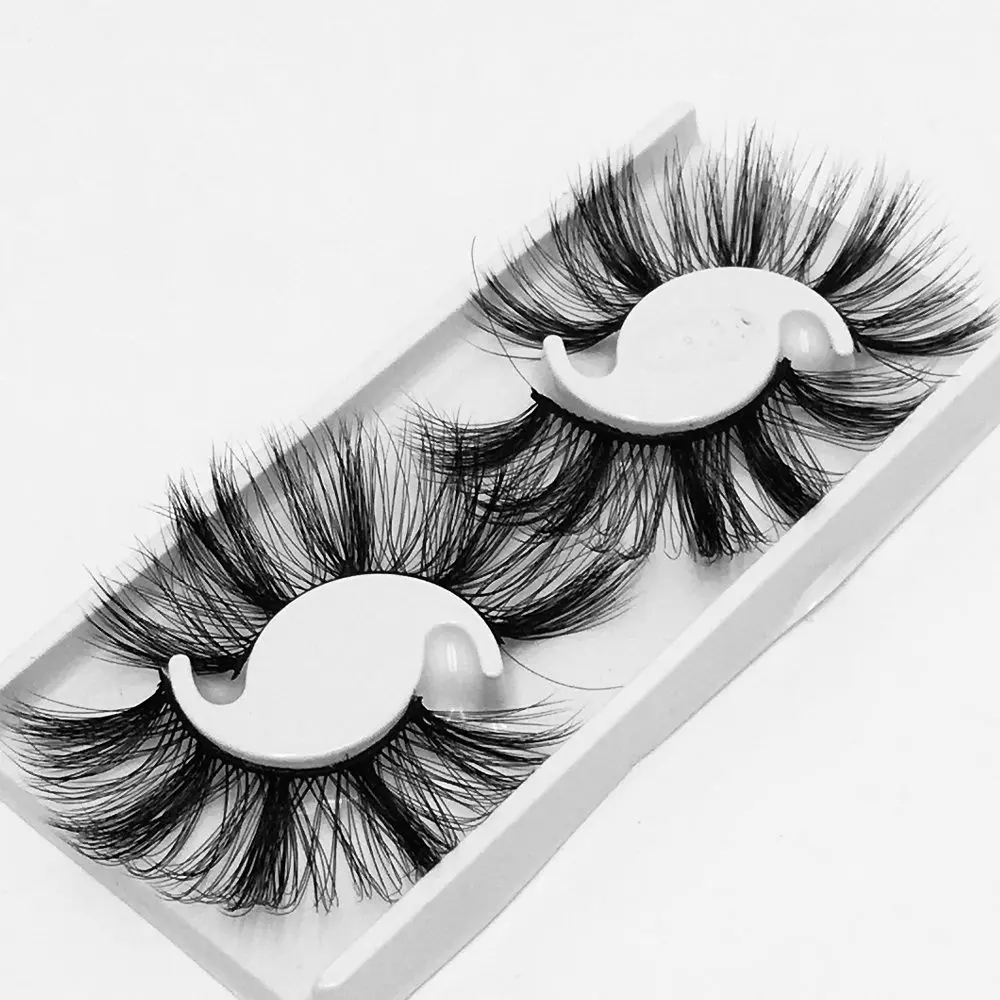 Cílios Postiços para Mulheres, Wispies Fluffy, Criss-Cross Eye Lash Extension, Ferramentas de Maquiagem, 5D Mink Hair, Fashion, 25mm