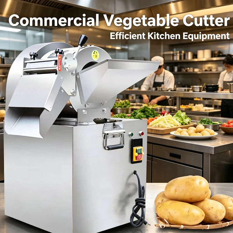 Cortador de Verduras Pequeño de Acero Inoxidable, Rebanador Comercial de Alta Calidad para Patatas y Rábanos, Herramienta de Cocina Verde para Triturar