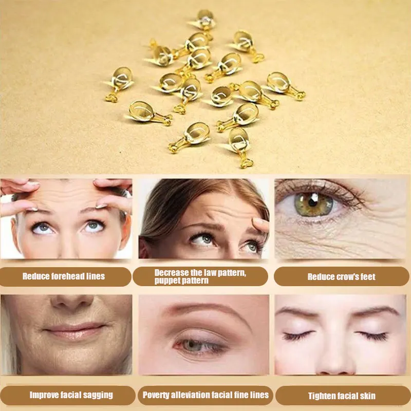 10pcs Capsules Hyaluronic Acid Capsules Essence Moisturizing Anti-aging Face Serum