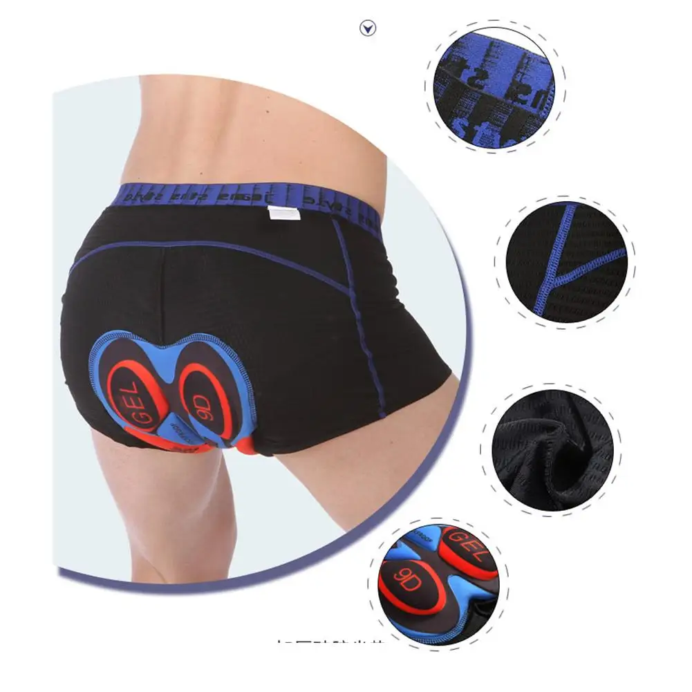 Breathable Cycling Shorts Cycling Underwear 5D Gel Pad Shockproof Bicycle Underpant MTB Road Bike Underwear Man Shorts