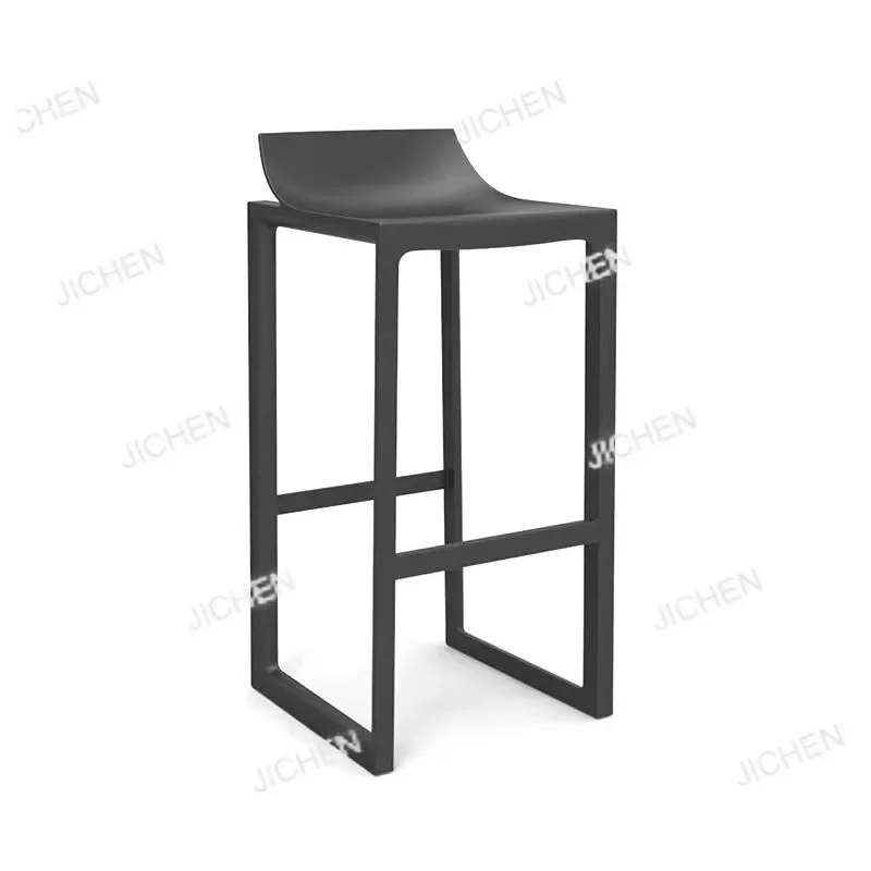 HY Italian Style Black Bar Stools Commercial Unique Modern Kitchen High Bar Stools Cheap Sturdy Table Banqueta High End Furnitur
