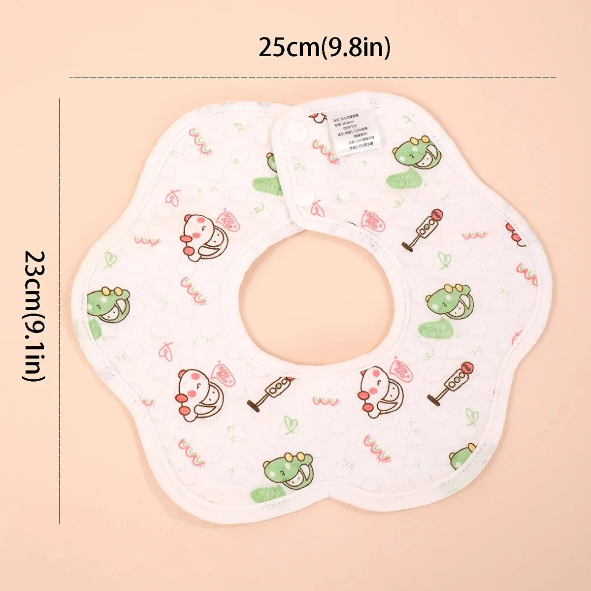 Random 3pcs Baby Bibs Cotton Flower Cloth Bibs Saliva Towel Rotating Baby Feeding Smock Infant Burp Cloths Bandana Bibs