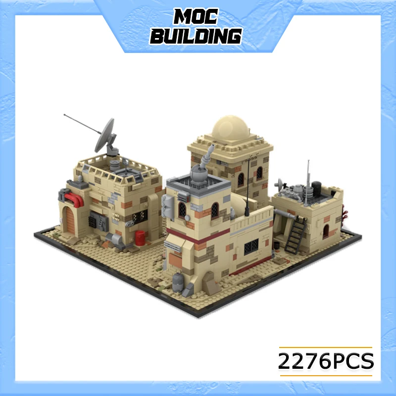 

2276pcs MOC Space War Movie Series Tatooine Building Block Mos Eiseley Assembly Bricks Toys for Children Gift MOC-114152