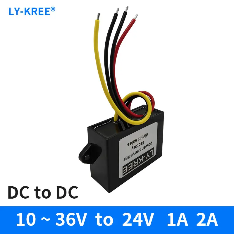 DC 10V-36V 24V to DC 24V 1A 2A Boost Buck Power Converter 720W Voltage Stabilizer Regulator CE RoHS for Cars Solar